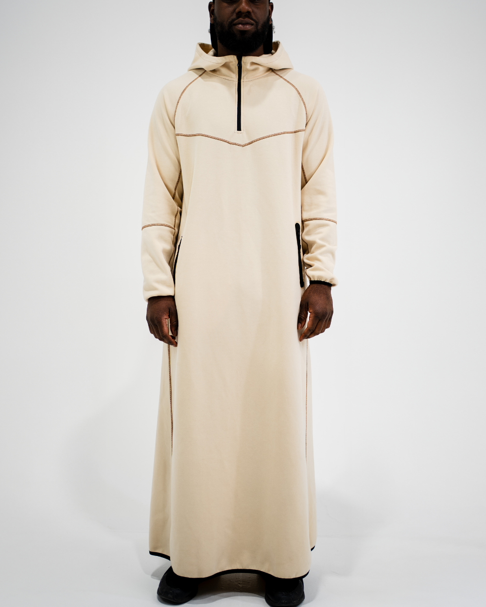Custom Winter Qamis Long Kamis Muslim Islamic Sport Men Hoodie