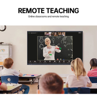 Tableau blanc interactif 4K de 65 pouces, écran tactile tout-en-un, affichage intelligent pour l'éducation scolaire, les réunions de bureau