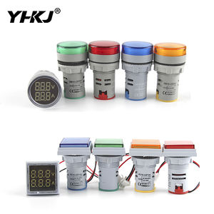 Voltímetro Digital LED AC 60-500V, probador, indicador de voltaje, luz piloto, luces de señal, medidor de corriente, amperímetro, 22mm, AD16-22FVA - Product Image 1