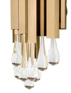 Produits personnalisés moderne grand hall de salle de banquet <span class=keywords><strong>lustre</strong></span> de luxe en cristal en forme de larme à plusieurs niveaux balancent hélice <span class=keywords><strong>lustre</strong></span> - Product Image 4