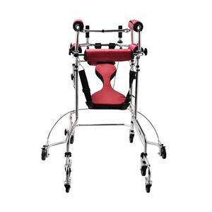 Deambulatore Verticale in Acciaio KDB Health con Sedile e Freno a Mano, Capacità 200KG, Altezza Regolabile, Modello per Disabili e Assistenza - Product Image 1