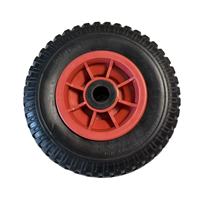 Roue pneumatique gonflable pour chariot de manutention, roue à roulement pneumatique en caoutchouc à gorge profonde pour la manutention en entrepôt