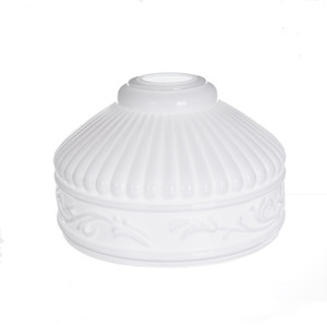 Abat-jour en verre blanc élégant, design en verre blanc élégant, abat-jour sphérique pour luminaires suspendus, luminaires encastrés - Product Image 1