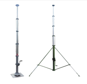 Mât d'antenne télescopique en alliage d'aluminium de 7 m à manivelle, monté sur toit ou mur, pour usine - Product Image 5