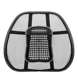 Coussin de massage mini pour dossier, support lombaire rectangulaire en maille pour bureau et voiture, toutes saisons, nettoyage facile - Product Image 1