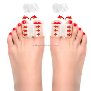 Séparateur d'orteils Double trou pouce Valgus gros os du pied chevauchant les orthèses pour hommes et femmes Gel séparateur d'orteils - Product Image 1