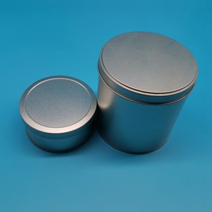 Empty Metal Tins Box with Lid