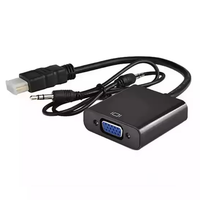 Offre Spéciale 1080P HD VGA Adaptateur Mâle à Femelle Audio Vidéo Convertisseur Câble Convertidor HDTV & VGA vers HD Adaptateurs et Connecteurs