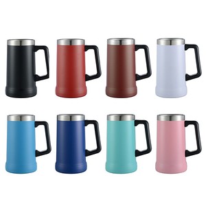 Gruñidor de cerveza al vacío de acero inoxidable personalizado de 24oz con mango <span class=keywords><strong>Original</strong></span> <span class=keywords><strong>taza</strong></span> de agarre grande de sublimación para servir las últimas bebidas - Product Image 2