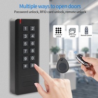 Kit de Sistema de Control de Acceso Biométrico Inalámbrico con Teclado RFID IC ID de 125KHz/13.56MHz IP65, Control Remoto para Desbloqueo de Puerta y Portón