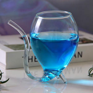 Vasos de Vidrio en Forma de Vampiro para Vino, Whisky, Resistentes al Calor, para Beber Jugo, Utensilios de Bar - Product Image 1