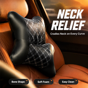 Apoios de Cabeça para Carro, Almofadas para Pescoço, Almofadas Internas para Quatro Estações, Acessórios Automotivos em PU, Suporte Lateral para Pescoço e Apoio para Dormir de Lado - Product Image 3