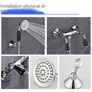 <span class=keywords><strong>Shower</strong></span> Set kuningan desain mewah, keran kamar mandi pegangan ganda dengan Lampu & lembut fitur panas dingin diskon besar perlengkapan bak mandi - Product Image 4