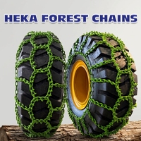Cadenas para Neumáticos de Tractor HEKA Nuevas, de Alta Resistencia, con Bloqueo de Doble Cara, de Acero al Boro, para Nieve Extrema, Hielo, Barro y Silvicultura