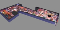Équipement de terrain de jeu intérieur en mousse personnalisé pour enfants, château gonflable pour centre commercial