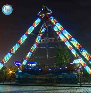 Manèges de fête foraine d'extérieur économiques, Bateau Viking pour centre commercial, Attraction de parc d'attractions, Navire pirate pour enfants en métal et fibre de verre - Product Image 6