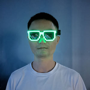 Rave – lunettes lumineuses à LED pour soirée, Costume créatif et coloré en mosaïque El, pour discothèque, Bar et discothèque - Product Image 3