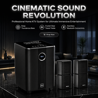 Sistema de Sonido Envolvente para Cine en Casa OKON Hy-380 2.1DTS Mini Satélite con Decodificador Digital HD y Amplificador BT
