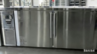 Congelador Comercial Bajo Encimera de Acero Inoxidable 1200x800x800mm, Eficiencia Energética A++, para Cocina de Restaurante