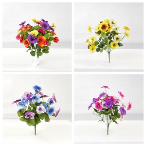 12 Paquetes de <span class=keywords><strong>Petunias</strong></span> Artificiales para Exteriores, Glórias de la Mañana de Seda Resistentes a los Rayos UV para Cestas Colgantes, Decoración de Jardín y Porche - Product Image 1
