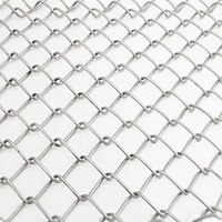 Hot Dipped Galvanized Chain Link Fence <strong>Fabric</strong> 50mm <strong>Mesh</strong> for Sports Field Perimeter