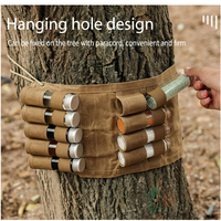 Toile assaisonnement sac de rangement organisateur Portable sac à épices Condiment conteneur ensemble pour Camping en plein air barbecue pique-nique