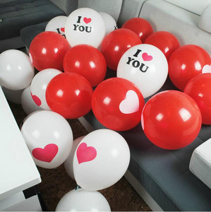 Precio de fábrica de la boda <span class=keywords><strong>te</strong></span> quiero imprimir globo de goma - Product Image 2