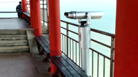 Binoculares de Alta Potencia para Observación en Sitios Turísticos, con Código QR, Telescopio de Observación para Visitas a Zonas Panorámicas