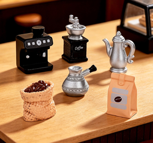 Figuras de Resina 3D de Cafetera, Máquina Realista para Amantes del Café, Miniatura para Casa de Muñecas, Accesorio para Cafetería, Juguete de Imitación de Espresso y <span class=keywords><strong>Moka</strong></span> - Product Image 5