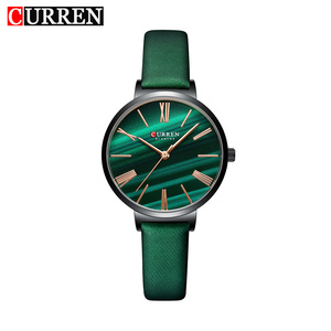 9076 CURREN Leather Quartz Waterproof Fashion Watch for Men <b>Date</b> Leather Watches Wrist - Product Image 1