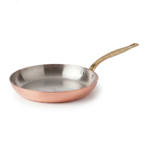 Pure Copper Sauce <b>Pan</b> With Zinc Alloy <b>Handle</b> Minimalist Design Heat Resistant For Gas And Induction Cookers Use - Product Image 1