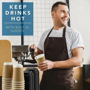 <span class=keywords><strong>Gobelet</strong></span> à café en papier écologique à double paroi jetable de haute qualité avec logo <span class=keywords><strong>personnalisable</strong></span> pour boissons chaudes - Product Image 6