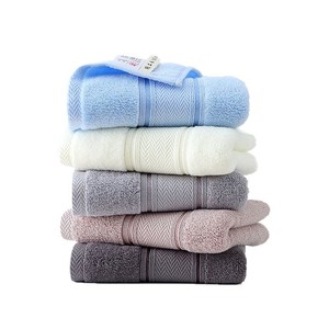 ผ้าขนหนูใยฝ้ายยาวพิเศษ ป้องกันแบคทีเรีย ขนาด 33x73 ซม. สีพื้น ผ้าฝ้ายแท้ สำหรับใช้ในบ้าน ปรับแต่งโลโก้ได้ - Product Image 5