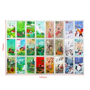 Customized Advent Calendar 2024 Christmas Jigsaw Puzzle For Adult Kid 24 Box 1008 Pieces Holiday Puzzle Gift For Christmas