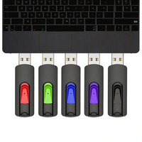 Memoria USB de 16 GB con Luz LED, Material Plástico, Varios Colores, para PC/Tabletas/Computadoras/TV/Auto