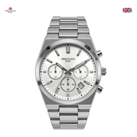 Montre de sport de luxe pour homme PRECIOUS DUKE, quartz, 42 mm, bracelet en acier inoxydable, boîtier en alliage de zinc, résistance à l'eau 30 m, verre minéral