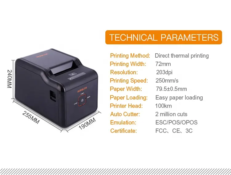 Rongta Thermal Bluetooth Printer 80mm Manufacturer China