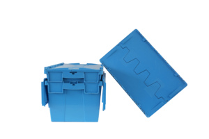 Thùng nhựa 50x40x30cm chất lượng cao nhựa di chuyển thùng hộp gồ ghề mạnh mẽ tiện ích lớn nhựa Tote hộp có nắp đậy - Product Image 6