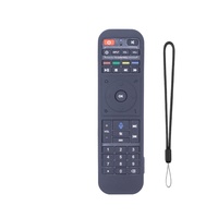 Housse de protection en silicone pour télécommande Superbox s2 S3 S4 RC-100/200 avec sangle lumineuse évidée et cordelette