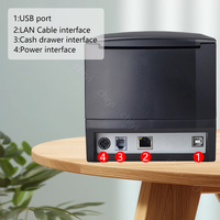 Mini imprimante thermique de reçus et d'autocollants de codes à barres USB 2-1-365B Modèle 20-80mm Gamme d'impression Windows Prise en charge pour POS Utilisation Stock inclus