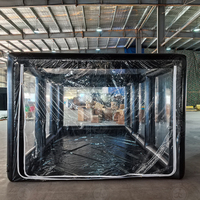 Garage gonflable en PVC transparent, housse de voiture gonflable durable, abri de véhicule imperméable pour l'extérieur
