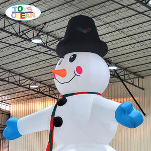 ديكورات نموذجية للدعاية الخارجية حسب الطلب من المصنع للاحتفال بعيد الميلاد ورجل الثلج قابل للنفخ بطول 30 قدم - Product Image 3