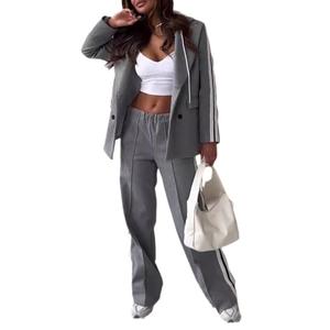 Nuevo Conjunto de Dos Piezas con Capucha y <span class=keywords><strong>Pantalones</strong></span> Anchos de Otoño Invierno - Product Image 2