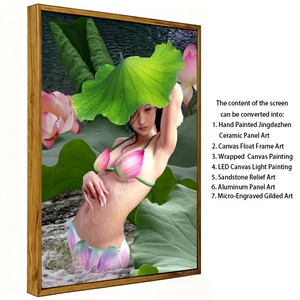 Decoración de Pared con Arte Desnudo, <span class=keywords><strong>Pinturas</strong></span> <span class=keywords><strong>al</strong></span> Óleo <span class=keywords><strong>Originales</strong></span>, Arte Pintado a Mano, Lienzo Decorativo, Lienzo Estirado, Impresión en Lienzo - Product Image 4