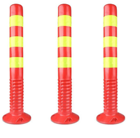 Sécurité routière stationnement poteau d'avertissement incassable bornes flexibles en PU