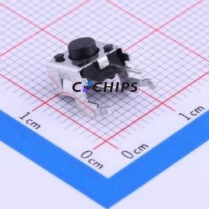 B3F-3120 Tactile Switch Through hole Component (THT) Switch Single Pole Single Throw Round Button 1N Right Angle Insert - Product Image 1