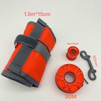 Sinodiving SMB Flotteur Gonflable Saucisse Mer Sécurité Surface Réfléchissante Marqueur Bouée Plongée Sous-marine Natation Équipement De Plongée Accessoires Nylon
