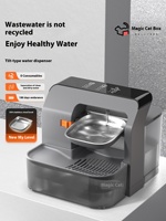 Distributeur d'eau moderne et élégant pour chats, distributeur d'eau électrique automatique, gamelle en plastique PP écologique pour chiens