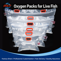 Sac de transport gonflable en plastique pour poissons vivants, avec logo et taille personnalisés, directement de l'usine, pour le transport de poissons vivants, emballage cadeau
