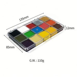 สีเพ้นท์หน้าแบบน้ำมัน ดีไซน์ใหม่ สำหรับงานปาร์ตี้ฮาโลวีน เหมาะสำหรับศิลปิน งานแฟนซี เด็กและผู้ใหญ่ - Product Image 3